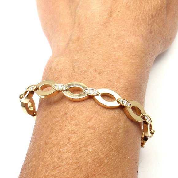 Rare! Authentic Cartier 18K Yellow Gold Diamond Diadea Link Bracelet - Picture 10 of 10